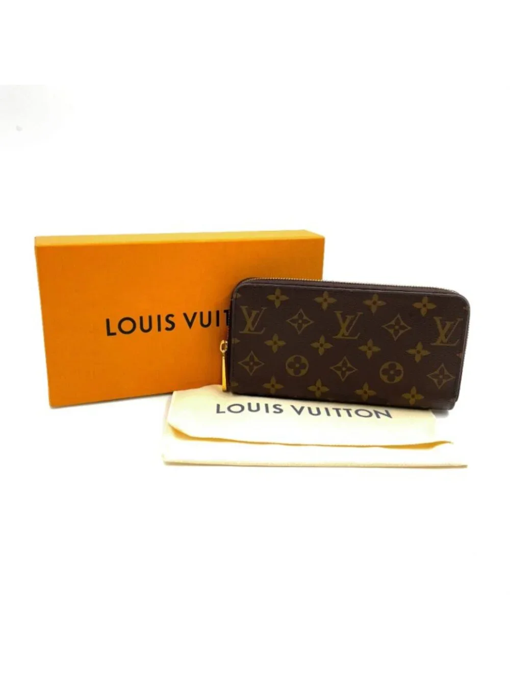 Louis Vuitton Zippy Wallet Monogram Fuchsia Leather Pink Purple Brown Round Gold
